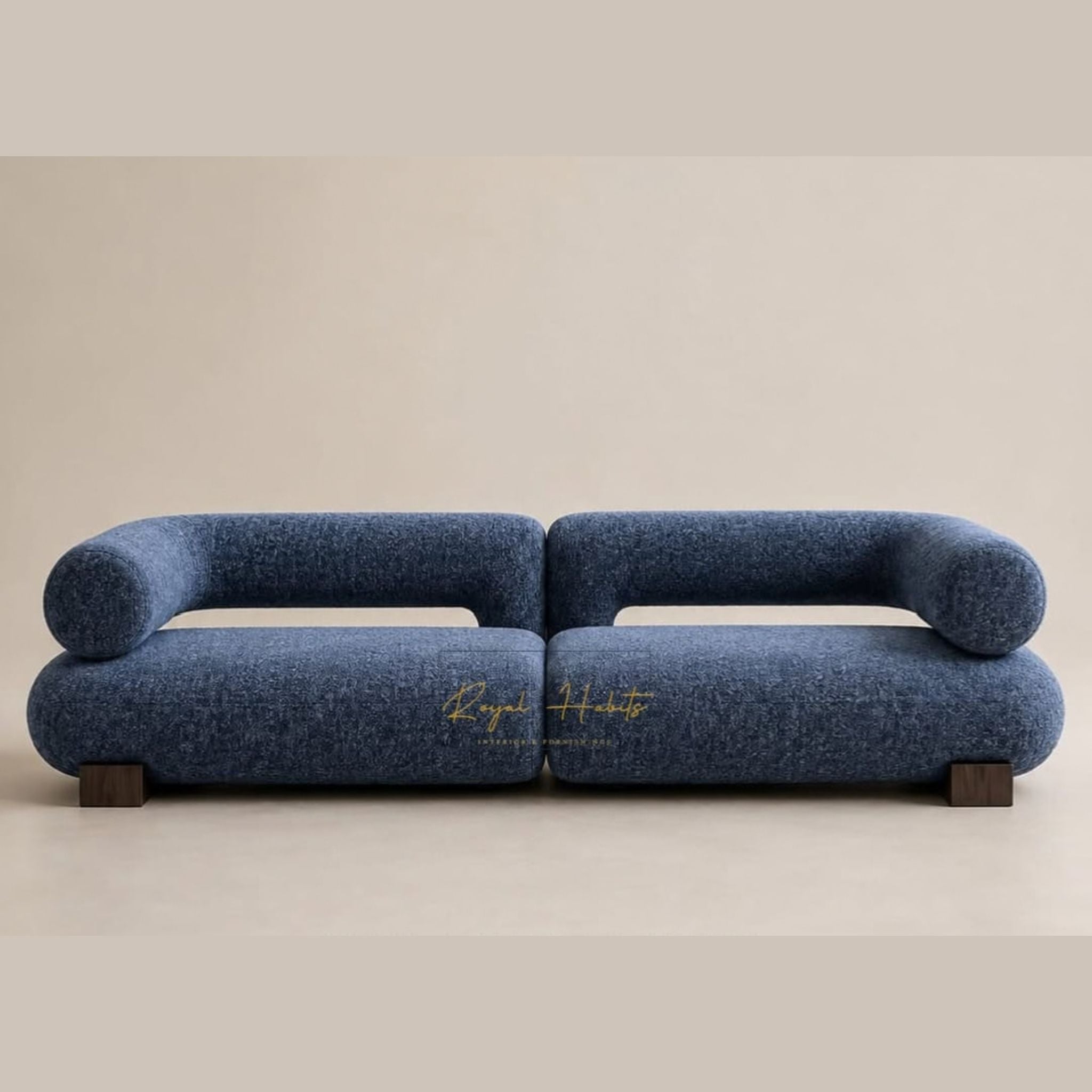 Aura Sculptural 3-Seater Sofa