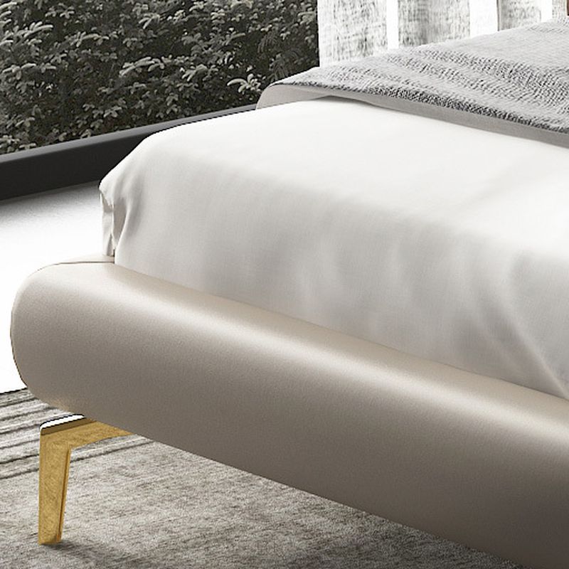 Ivory Tufted Bed