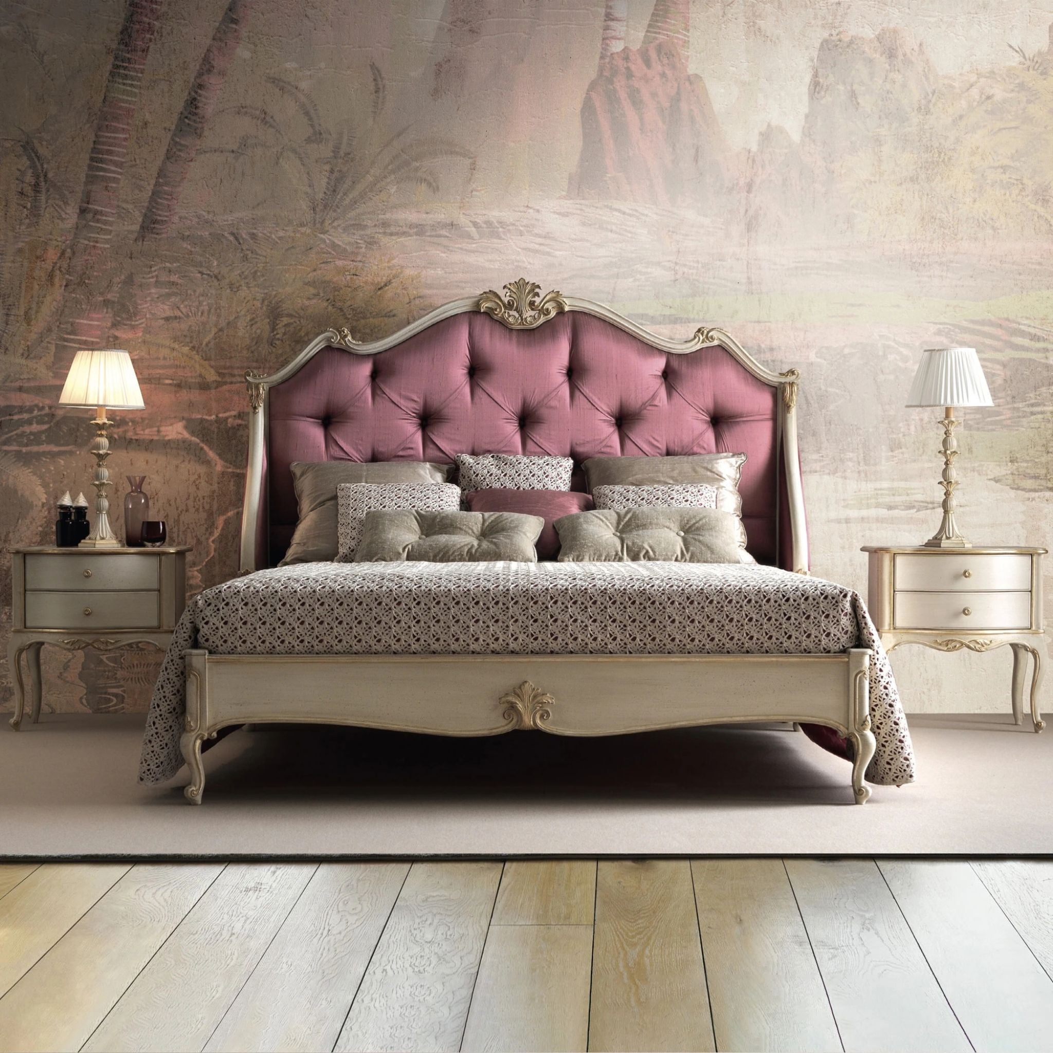 Royal Crown Tufted Bed