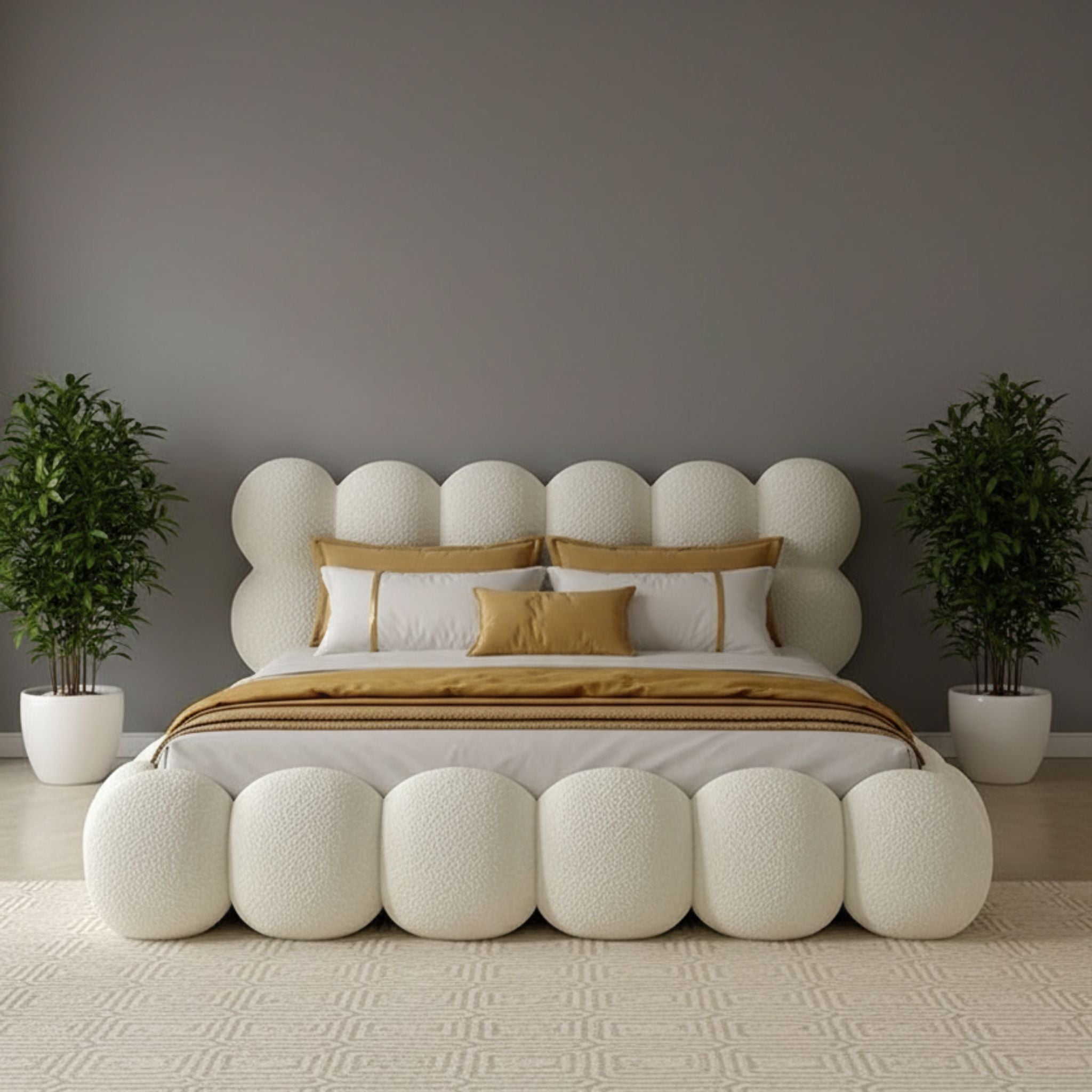 Bubble Boucle Bed