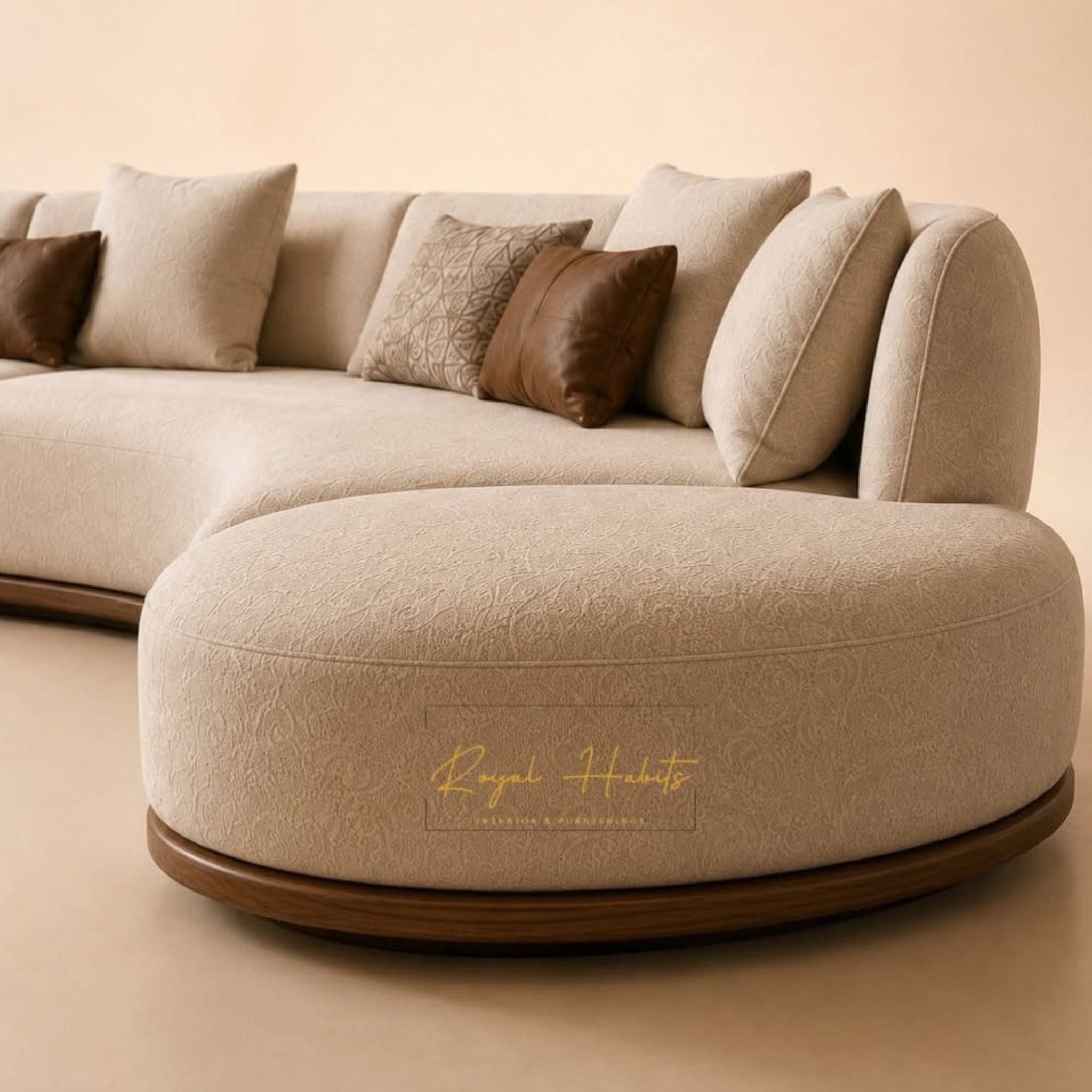 Curved Modular Sectional Sofa