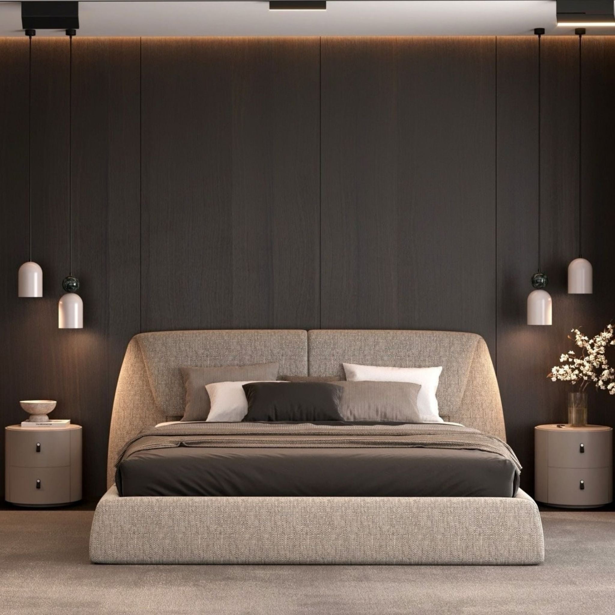 Milan Curved Bed