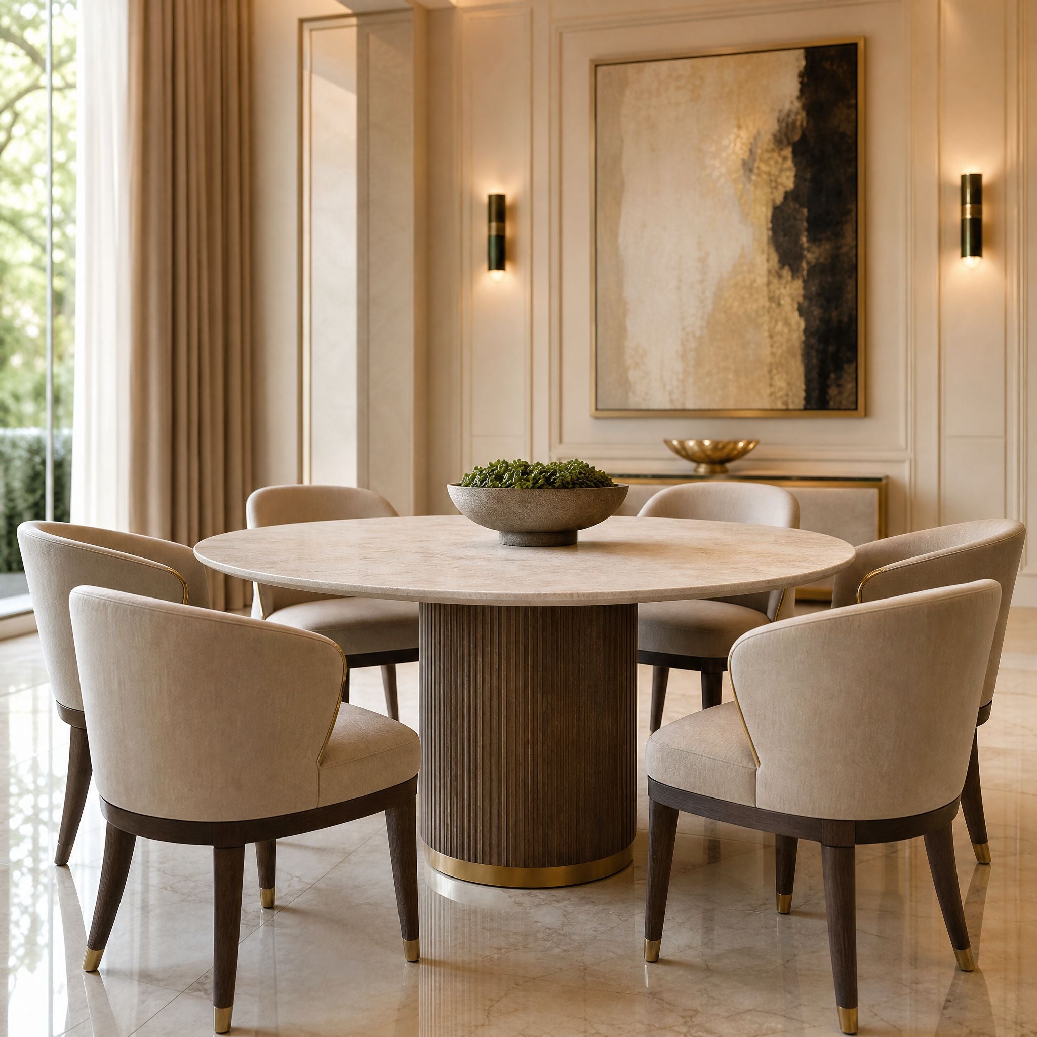 Aventino Round Dining Set