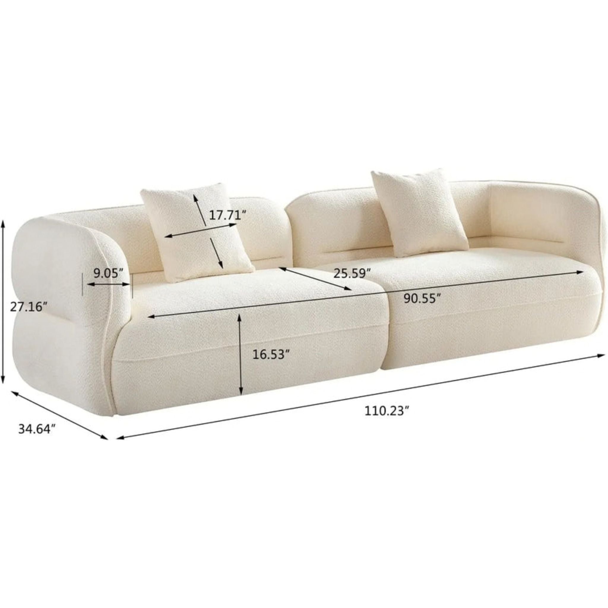 Cloud Toast Modular Sectional Sofa